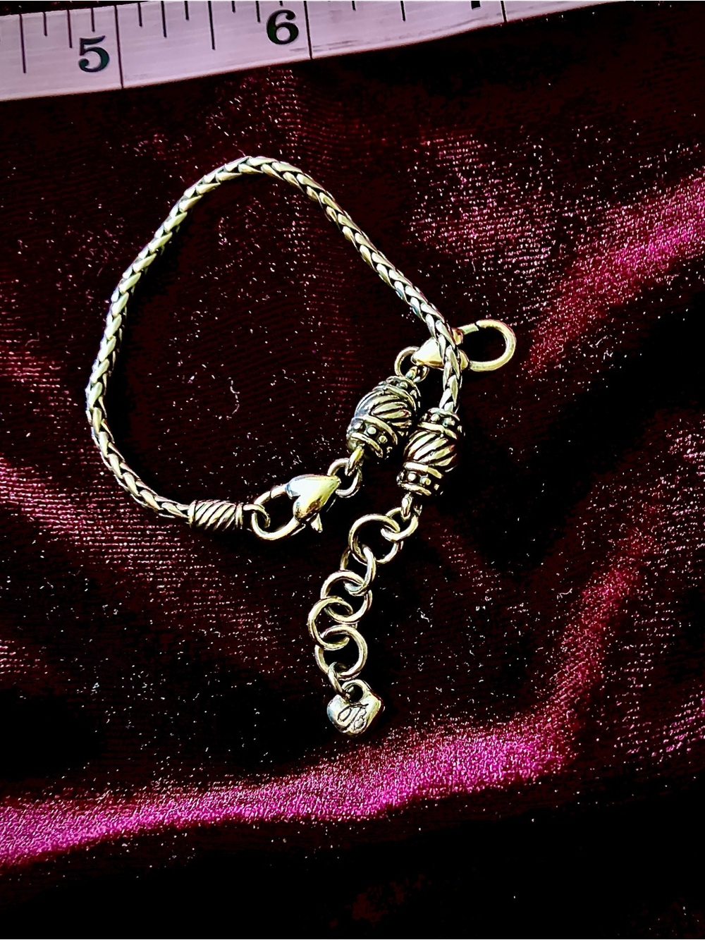 BRIGHTON Slider Woven Chain Bracelet 
8” length with extender